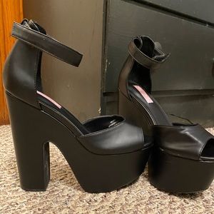 Sugarbaby Black Platform Heels